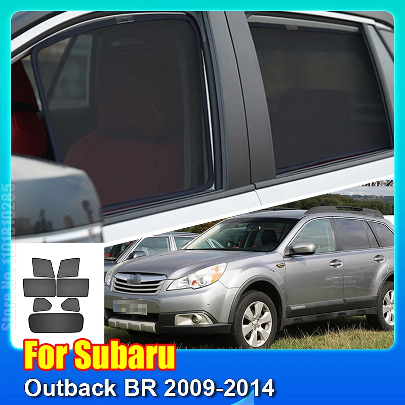

Солнцезащитный козырек для автомобиля Subaru Outback BR 2009-2014, переднее лобовое стекло, задняя боковая занавеска, солнцезащитный козырек