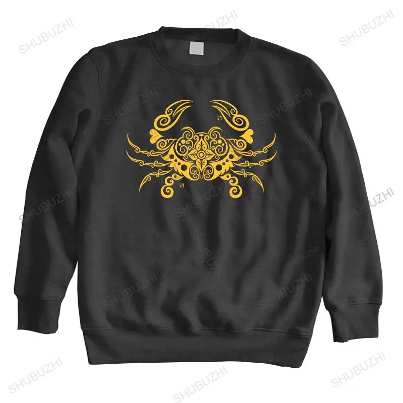 

Мужская толстовка с длинным рукавом, с золотистым крабом