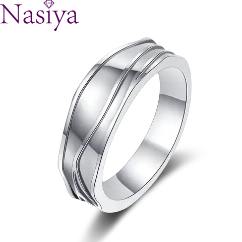 Серебряное кольцо с простой тканевой текстурой, кольцо для женщин и мужчин, ювелирное украшение для свадьбы, юбилея, дня рождения