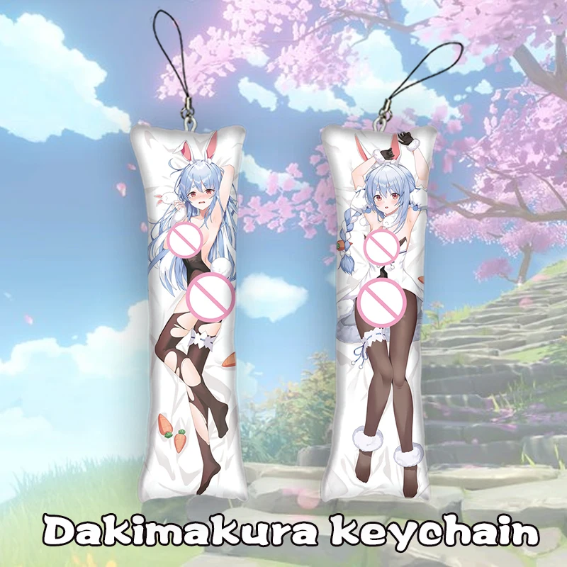 

Sexy Vtuber Dakimakura Pillow Keychain Double Sided Anime Body Mini Pillow Key Chain Cosplay Anime Keychain Mobile Phone Pendant