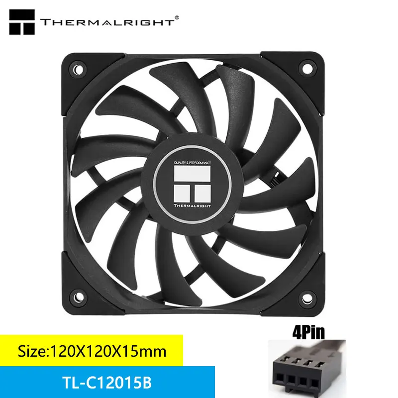 Вентилятор охлаждения шасси Thermalright C12015, 1500x15 мм, об/мин, 4 контакта, умный Компьютерный Вентилятор с контролем температуры