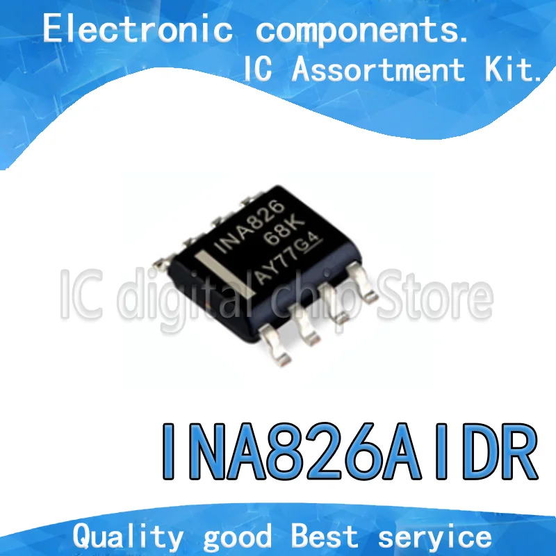 10 шт./лот Плата усилителя INA826AIDR INA826 SOP to eight новая Оригинальная большая сумма цены |