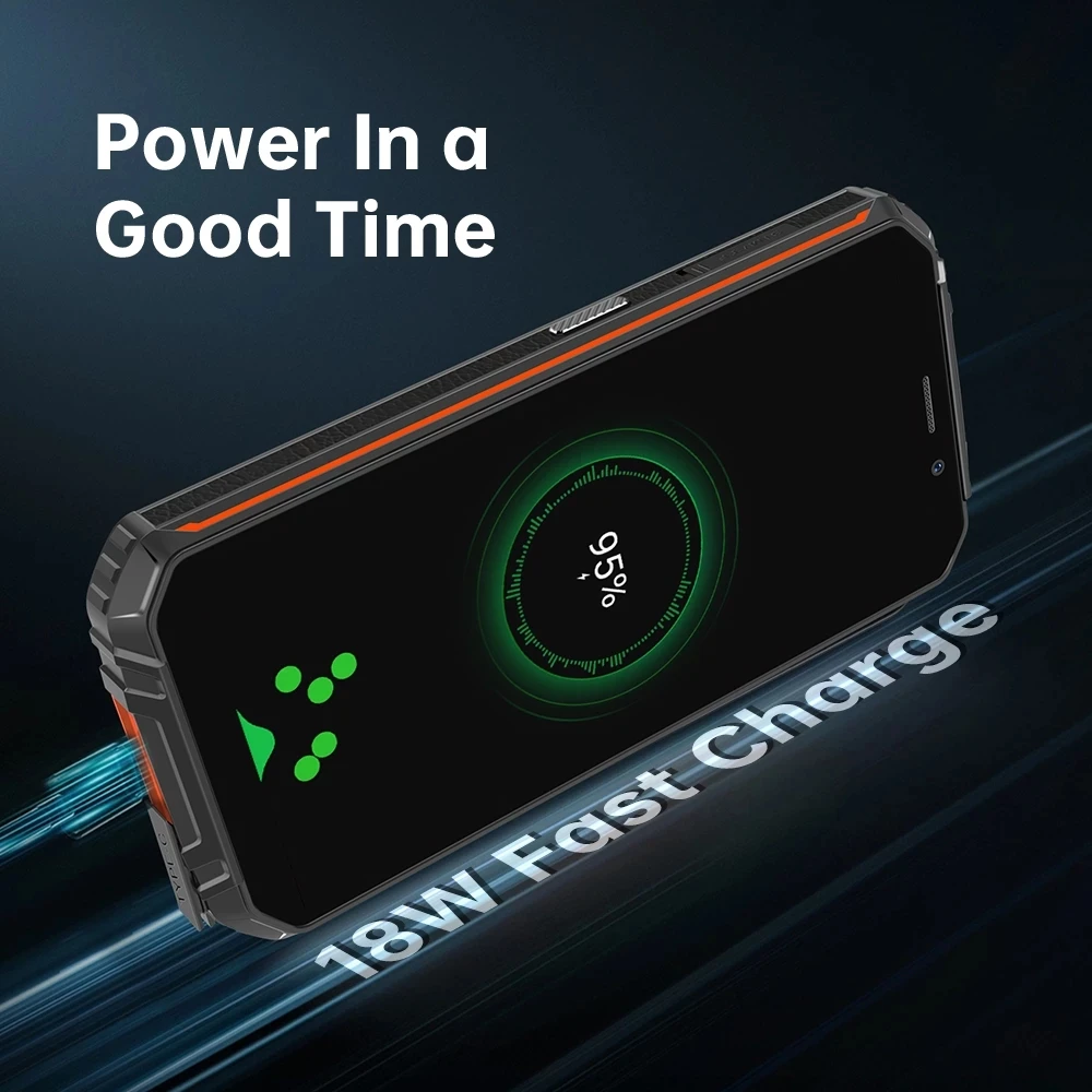 Original OUKITEL WP18 Pro IP68 waterproof Rugged Phone 12500mAh Android 12 4GB+64GB Mobile Phone 5.93''13MP 4G NFC Smartphone