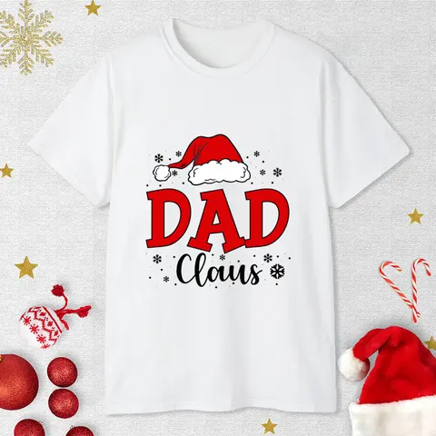 Семейные рубашки с Санта Клаусом, Рождественская семейная подходящая футболка, наряд, подходящий к Рождеству, для папы, мамы, дяди, зёздочки, футболки, топы