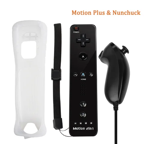 Встроенный беспроводной геймпад Motion Plus, контроллер для Nintendo Wii Games, пульт дистанционного управления для Nintendo Wii