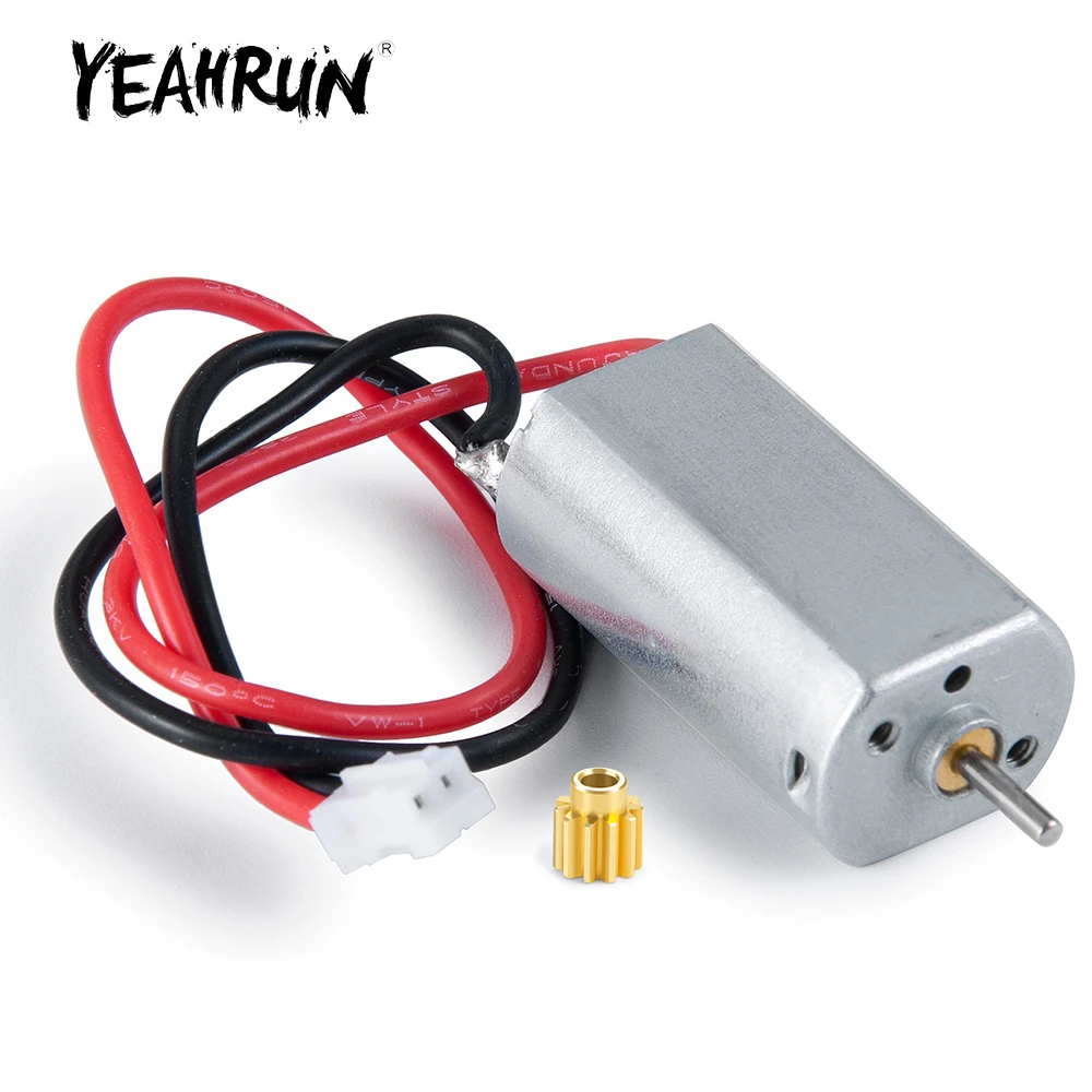 Щеточный двигатель YEAHRUN Metal 050 для Axial SCX24 Deadbolt C10 Wrangler Gladiator Bronco 1/24 обновленные