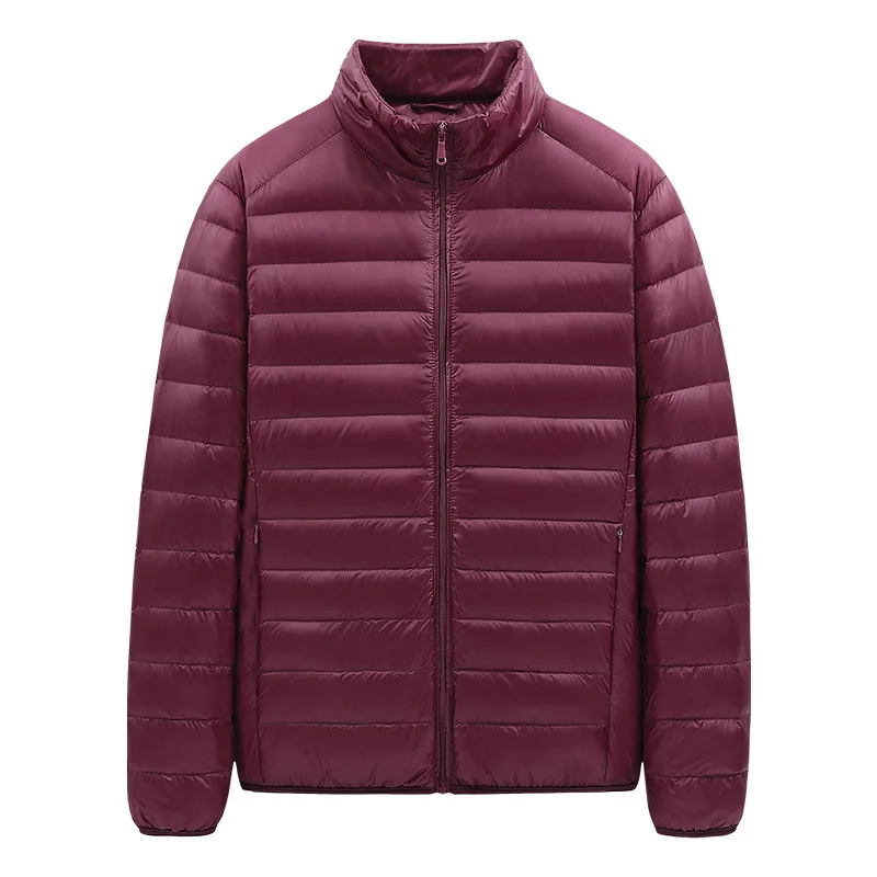 Fall/winter new solid color light down cotton-padded jacket men's casual loose collar cotton-padded jacket