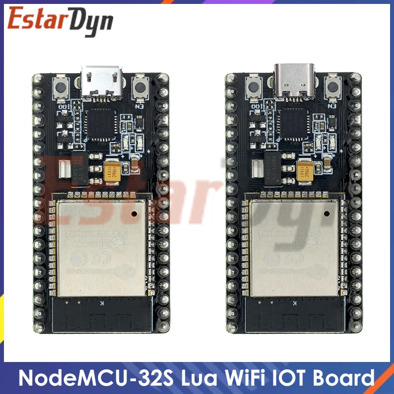 

Wireless NodeMCU-32S CP2102 Lua WiFi IOT Development Board ESP32S ESP32-WROOM-32 Dual-Core Wireless WIFI BLE Module Ai-thinker