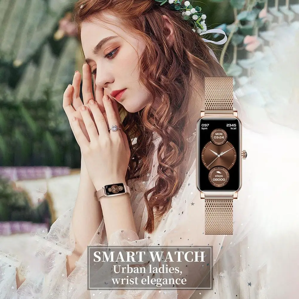 

SitopWear Women Smartwatch Fashion-forward Design HeartRate Blood Pressure Monitoring Smartwatches Supports 20 Languages