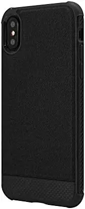 

For Capa Carbon protetora para iPhone X/XS lateral emborrachada ível acabamento texturizado Preto IPSXB