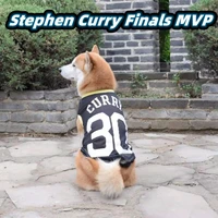 dog clothes breathable basketball jersey puppy vest quick drying pet warrior champion t shirt costume curie jersey stephen curry