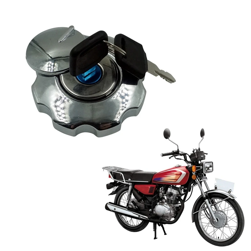 

Motorcycle Fuel Gas Tank Cap Cover Lock Set For Honda CG125 CG 125 Spare Parts Replacement Aluminium Fuel Gas Tank