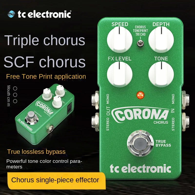

TC Electronic Crown Mini Chorus Electric Guitar Chorus Stompbox Triple Crow