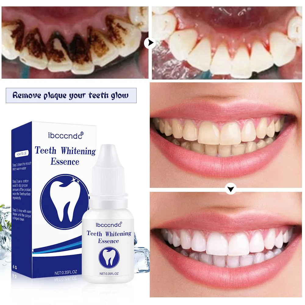 

10ml Remove Plaque Tooth Stain Gingival Repair Caries Prevention Oral Cleaning Fresh Breath Teeth Whitening Essence Dental Care