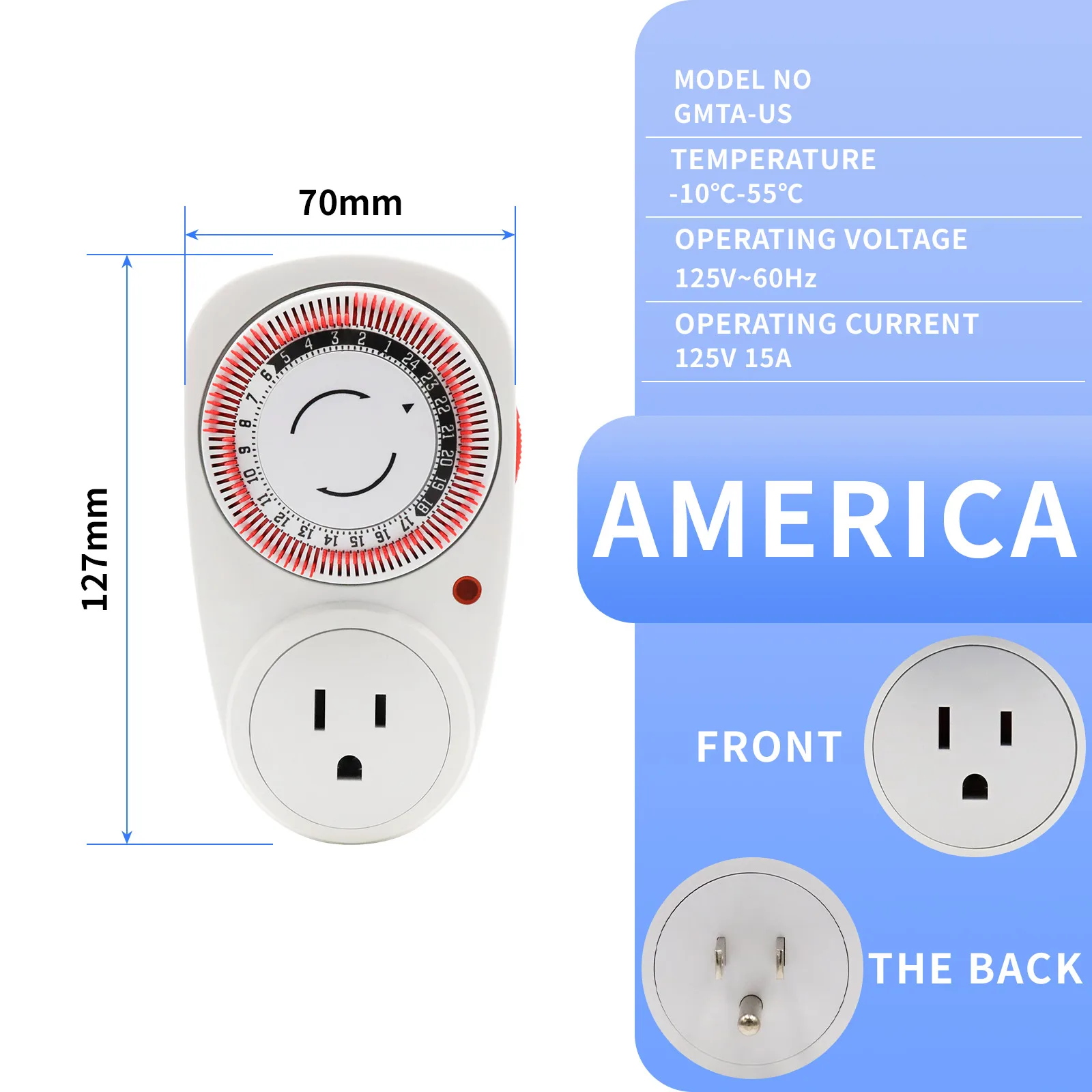 

Механический таймер 24 часов
