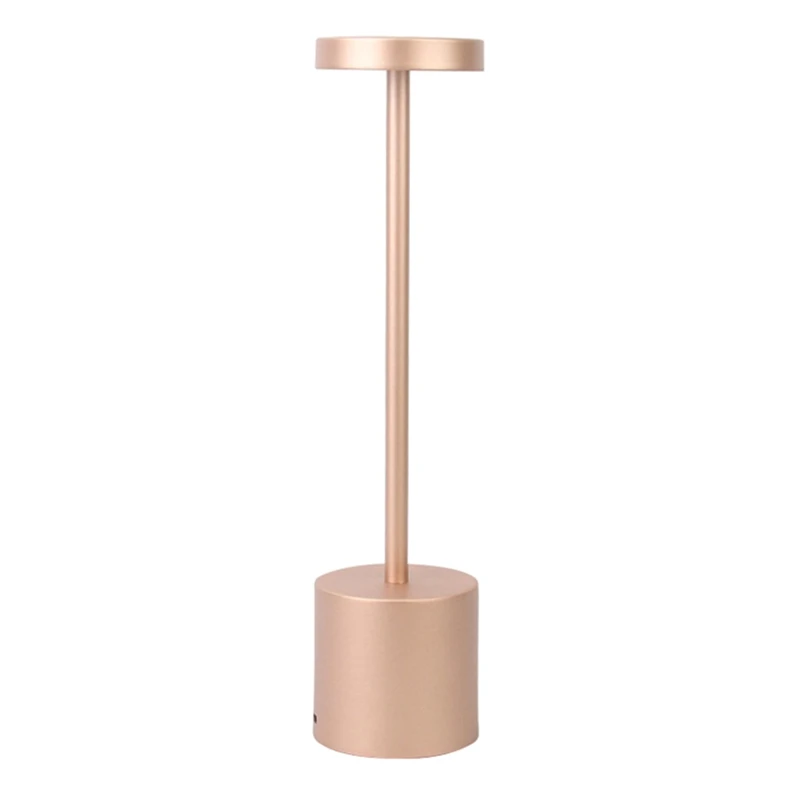

1Set Nordic Table Lamp LED Touch Table Lamp Bar Hotel Cafe Decoration USB Charging Night Light Table Lamp Rose-Gold