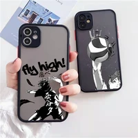 haikyuu high school volleyball oya anime phone case transparent for iphone 11 12 13 7 8 plus mini x xs xr pro max hinata cover
