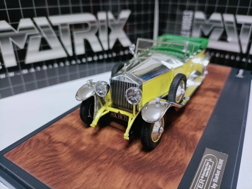 

Matrix 1:43 Rolls Phantom Barker 1929 Vintage Car Simulation Limited Edition Resin Metal Static Car Model Toy Gift