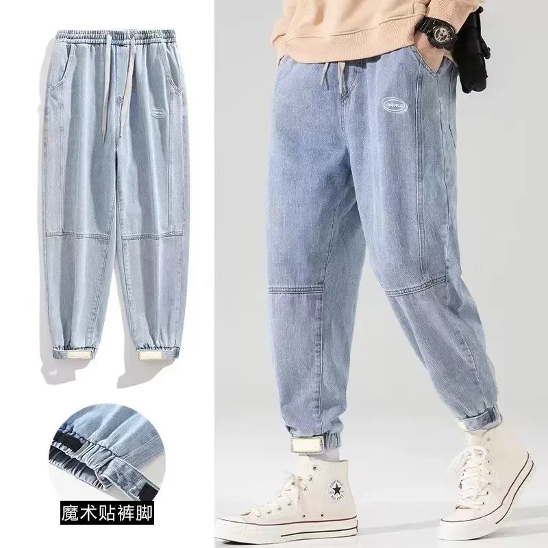 2022New Autumn Spring Summer Ankle-Length Baggy Jeans Men Streetwear Jogger Jeans Denim Harem Pants Plus Size Male Cargo pants