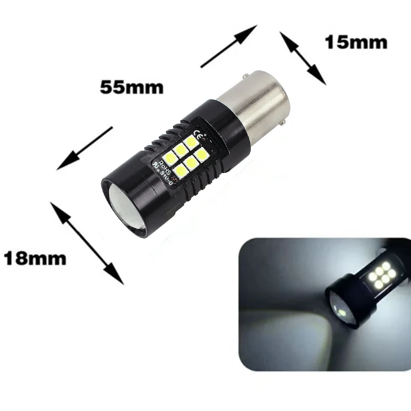 

1 шт. 1156 BA15S P21W светодиодный BAU15S PY21W BAY15D светодиодный Bulb 1157 P21/5W R5W 21 шт. 3030SMD Red Auto Lamp Bulb Car светодиодный 12V - 24V