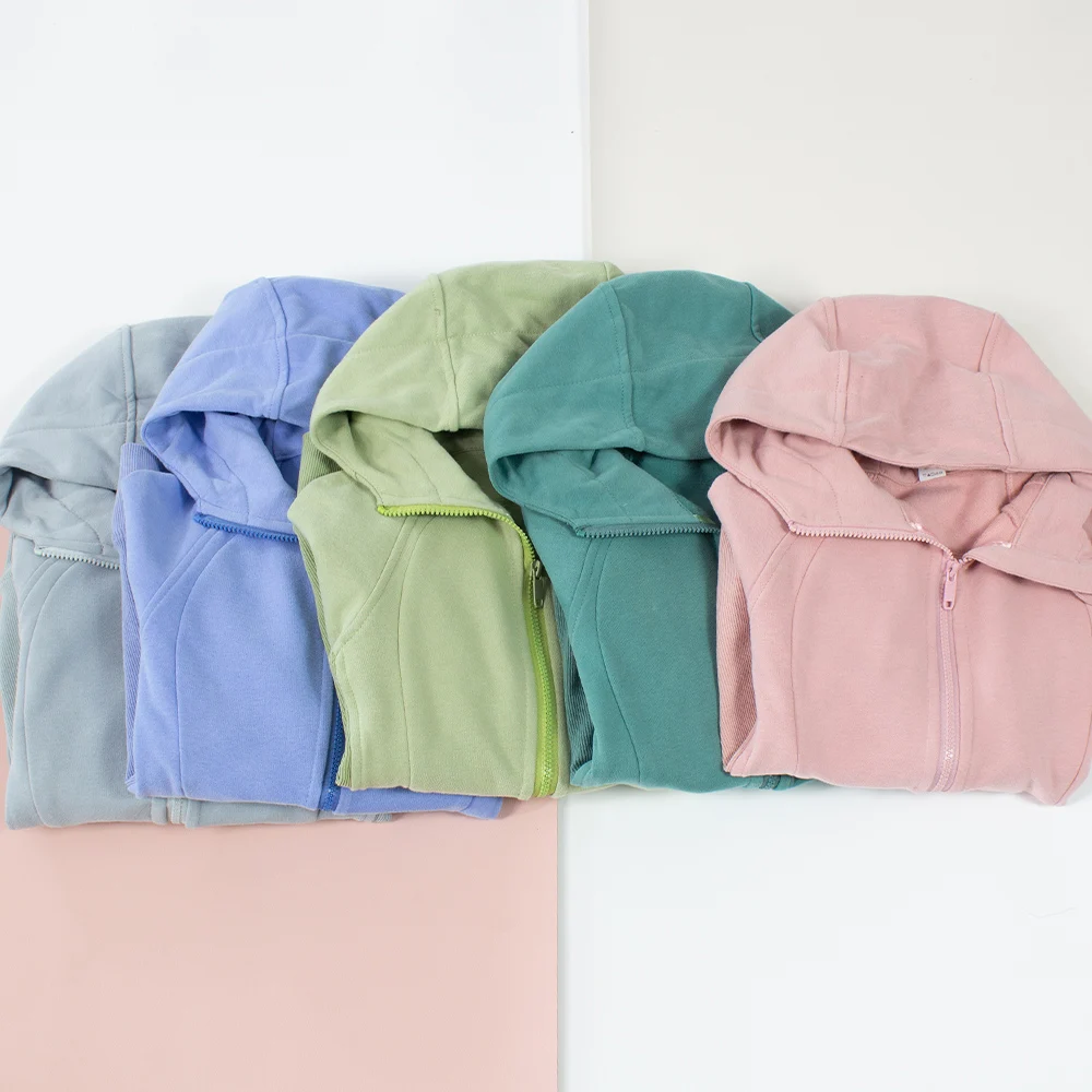 Scuba Full Zip Hoodies Classic Fit Sweater Hip Length Sweatshirts Thumbholes Jackets Sport Sweatshirt for Winter