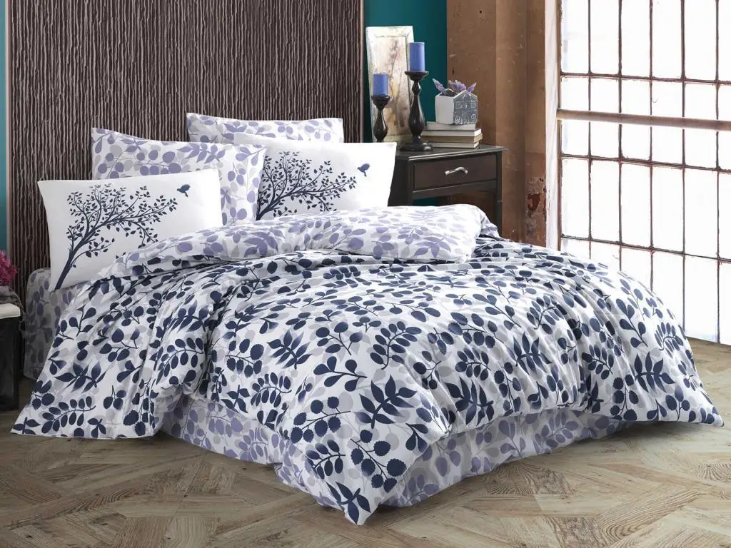 

Silvia Double Personality Ranforce Duvet cover set Navy Blue