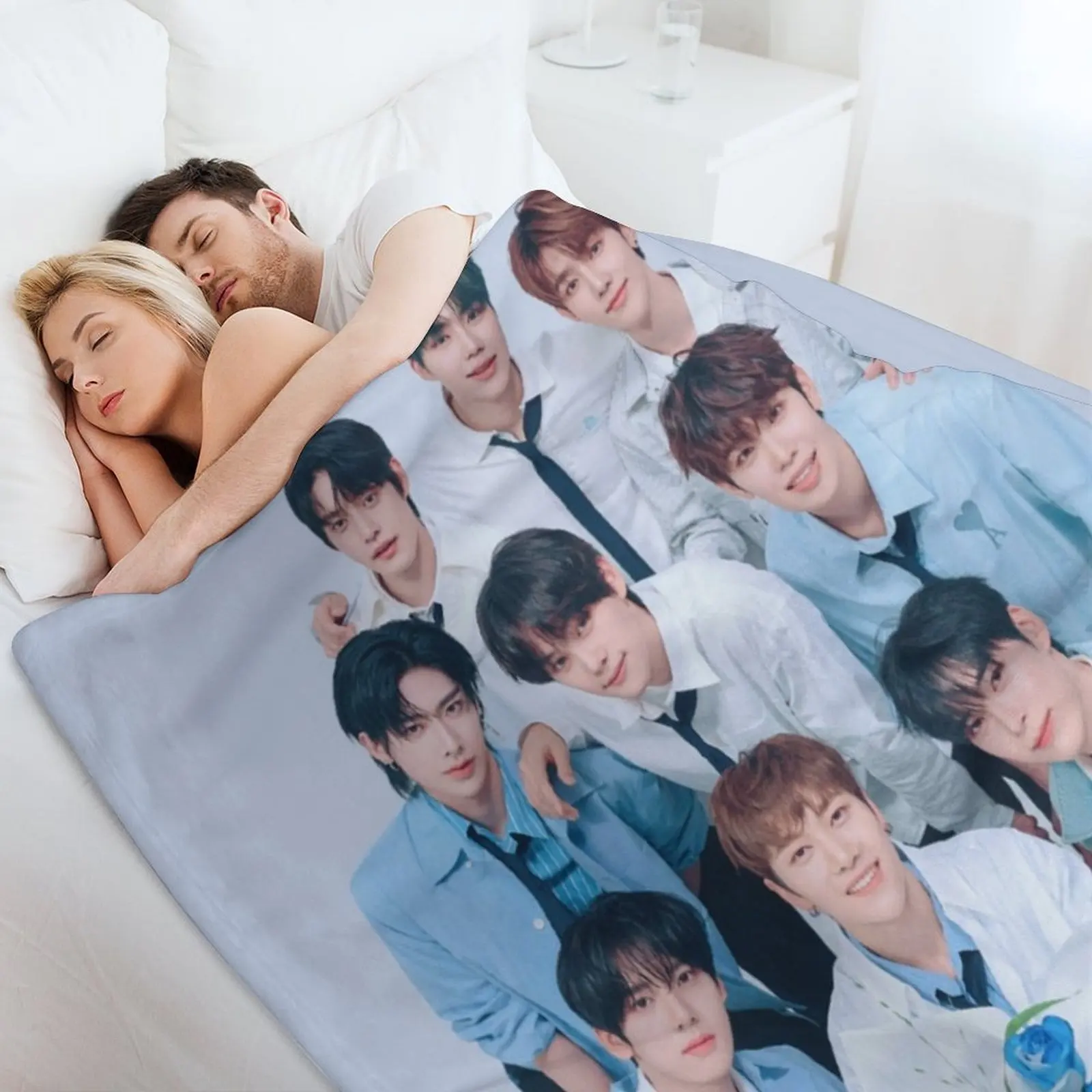 Zerobaseone (ZB1) Плед Утяжеленные теплые одеяла для диванов