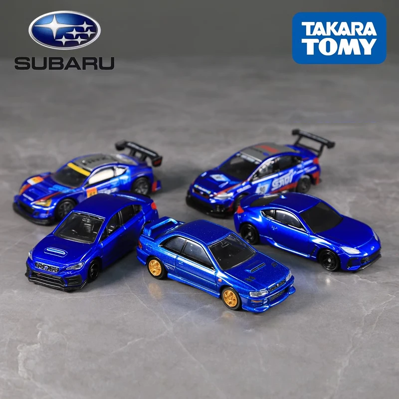Автомобиль TOMY JDM Subaru STI WRX Subaru BRZ из сплава, литой и игрушечный автомобиль, модель миниатюрного автомобиля в масштабе, модель автомобиля для детей Автомобиль TOMY JDM Subaru STI WRX Subaru BRZ из сплава, литой и игрушечный автомобиль, модель миниатюрного автомобиля в масштабе, модель автомобиля для детей