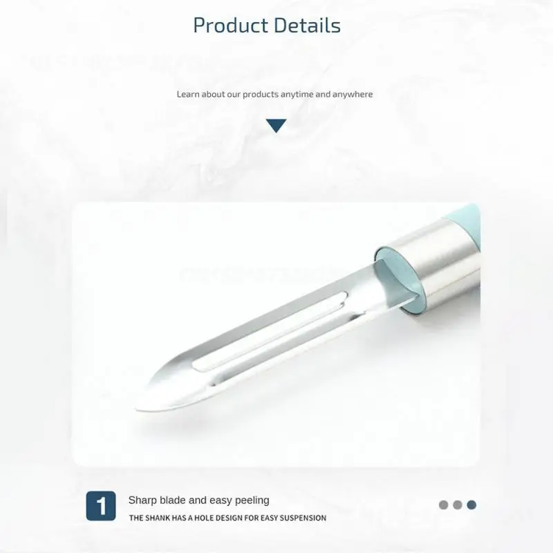 2 шт. нож для очистки овощей острое лезвие дизайн с контролем глаз синий