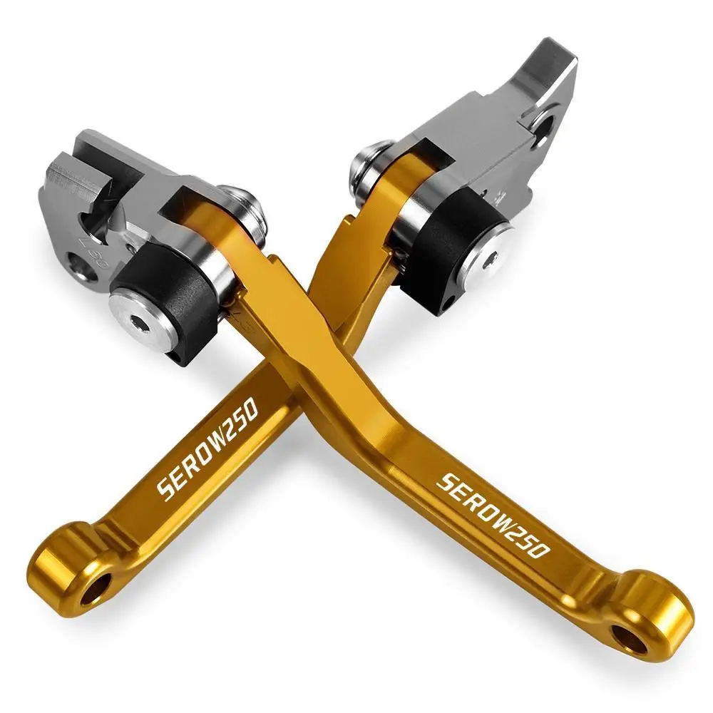 

SEROW 250 поворотные тормозные рычаги сцепления для YAMAHA SEROW 250 1986-2015 2014 2013 2012, передние ручки управления мотоциклом для бездорожья