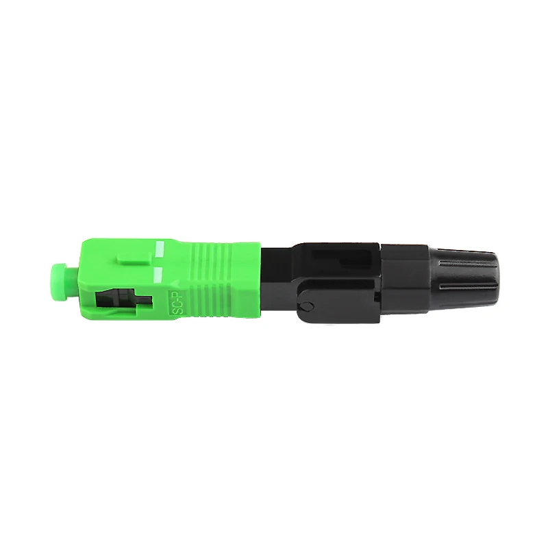 Free Shipping 50/100/150/200PCS FTTH Connector SC  APC Single-Mode Fiber Optic Quick Connector