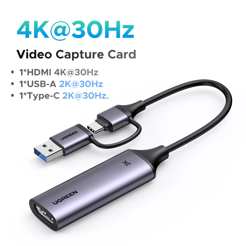 

UGREEN Карта захвата видео CM489-40189