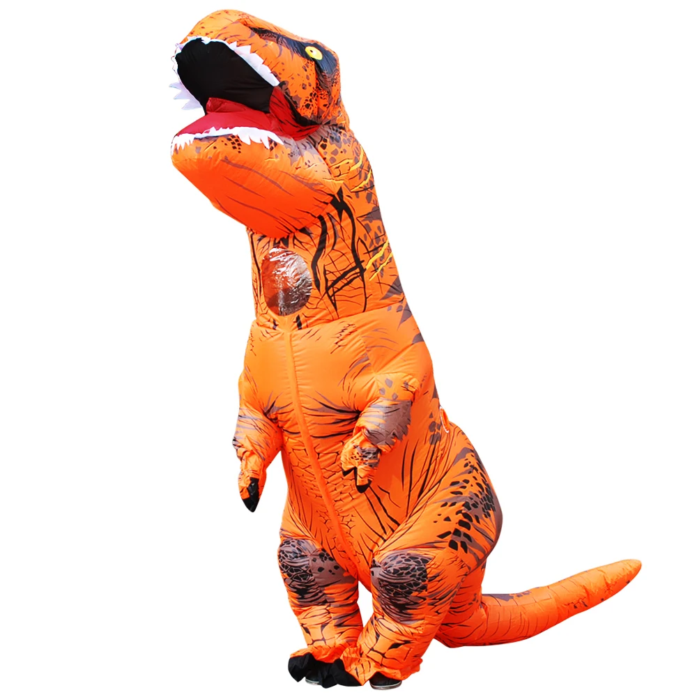 

Hot Inflatable Dinosaur Costumes Suit Dress T-Rex Anime Party Cosplay Carnival Halloween Costume For Man Woman Adult Kids