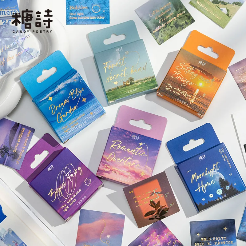 

45 шт., милые канцелярские принадлежности, наклейки с изображением времени