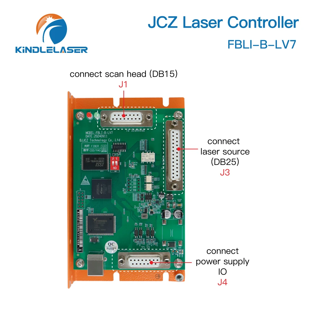 Фото Лазерный контроллер Kindlelaser BJJCZ FBLI-B-LV7 Плата управления для CO2 UV Raycus JPT Волоконный лазерный маркиратор №4