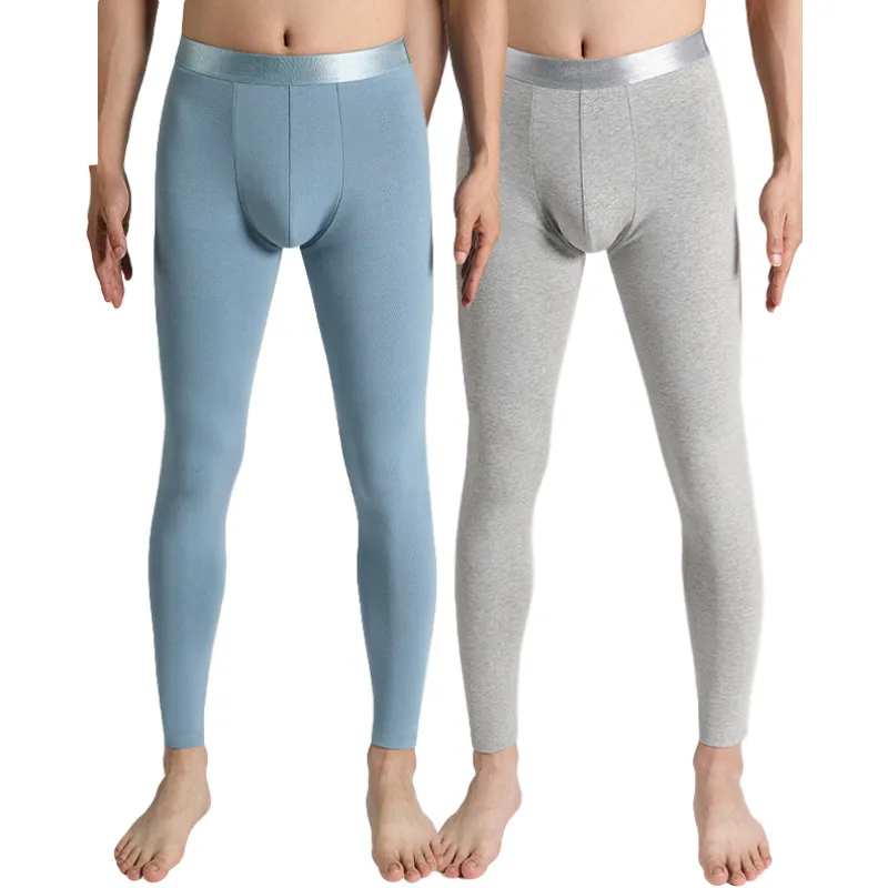 

Men Thermal Underwear Long John Soft Modal Sexy Mens Under Pants Bottoms Pajama Tight Legging Pouch Warm Long Johns Winter Pants