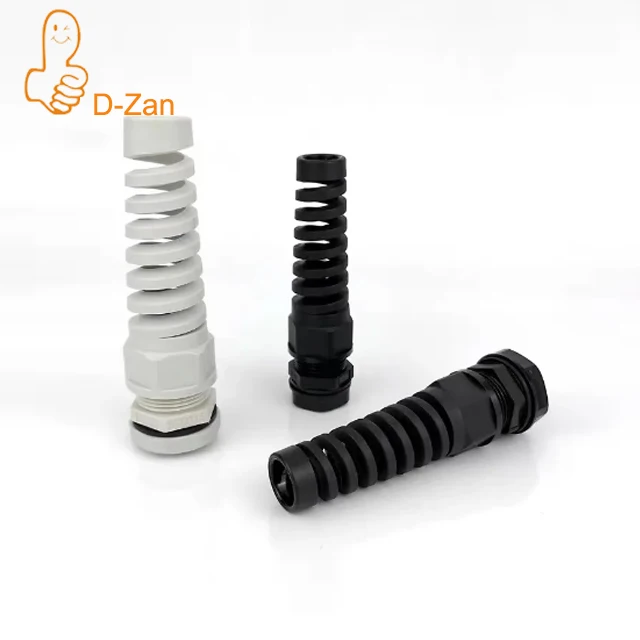 

10pcs Plastic Cable Gland Spiral Waterproof M12 M16 M18 M20 M22 M25 Metric Entry Strain Relief Cord Grip Seal Connector Outdoor