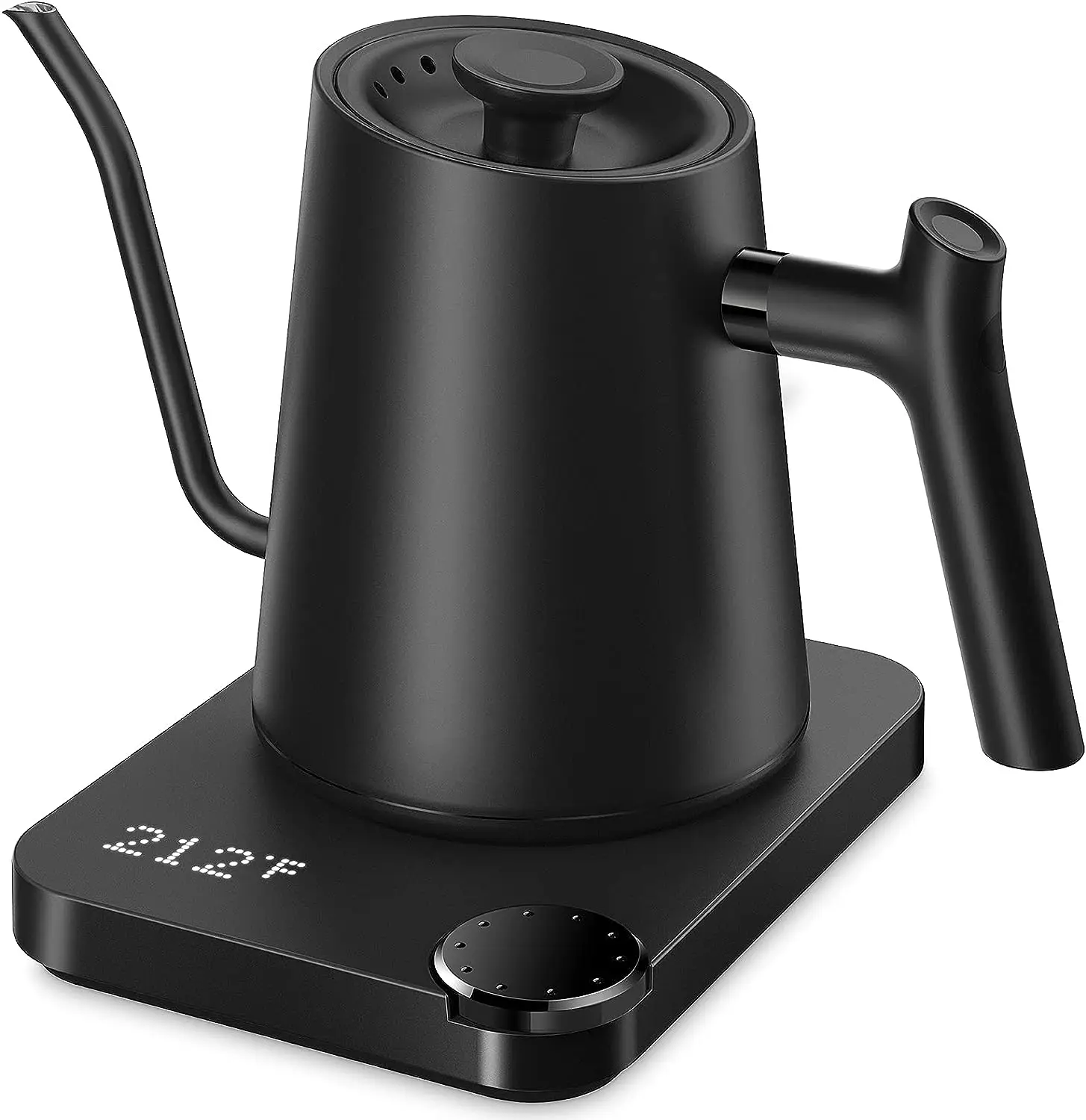 

Pour-Over Kettle, Temperature Variable Kettle for Coffee Tea Brewing, 0.9L Quick Heating Stainless Steel Holding, Built-in Stopw