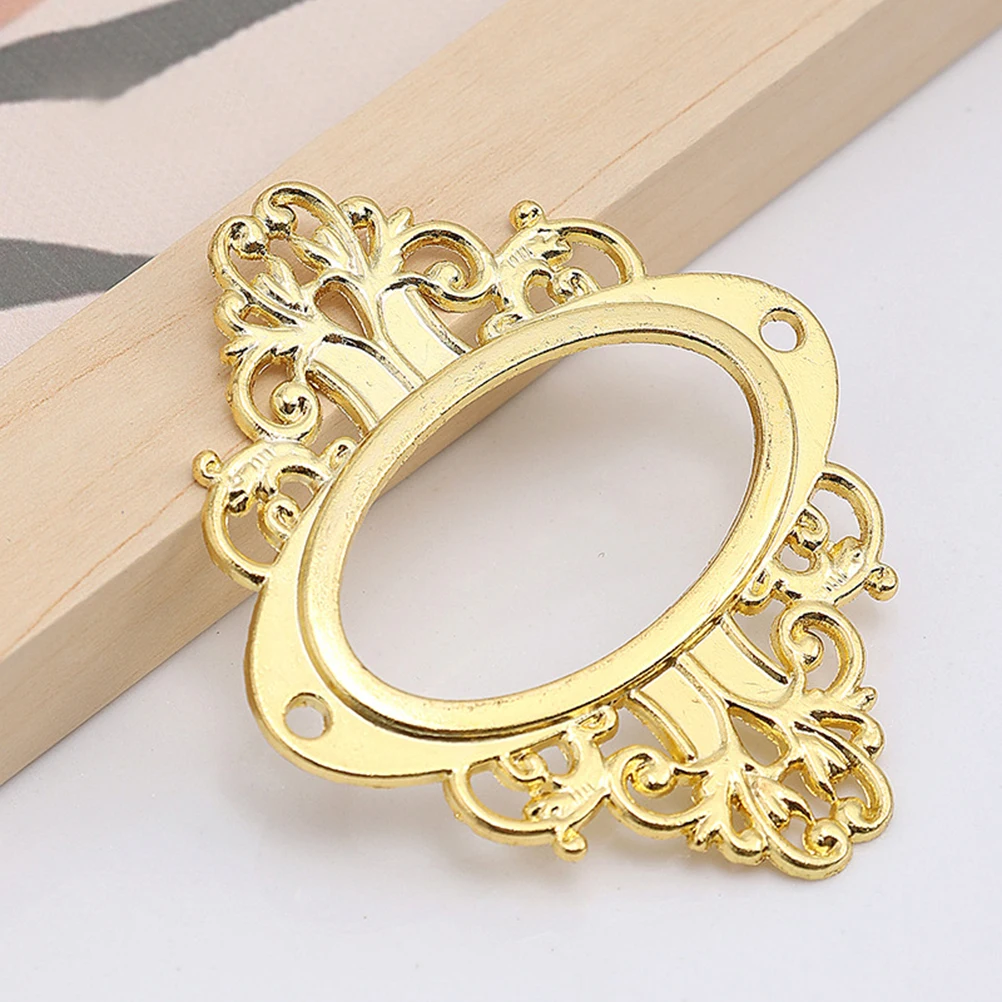 

5pcs/Set Retro Furniture Cabinet Drawer Box Case Iron Metal Tag Label Pull Frame Handle File Name Card Holder