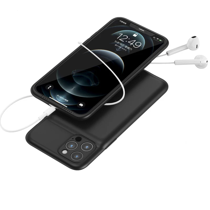 

6000mAh Power Bank Battery Charger Case for iPhone 12 12Pro 12 Pro Slim Battery Case for iPhone 12 Pro Power Bank Charging Case