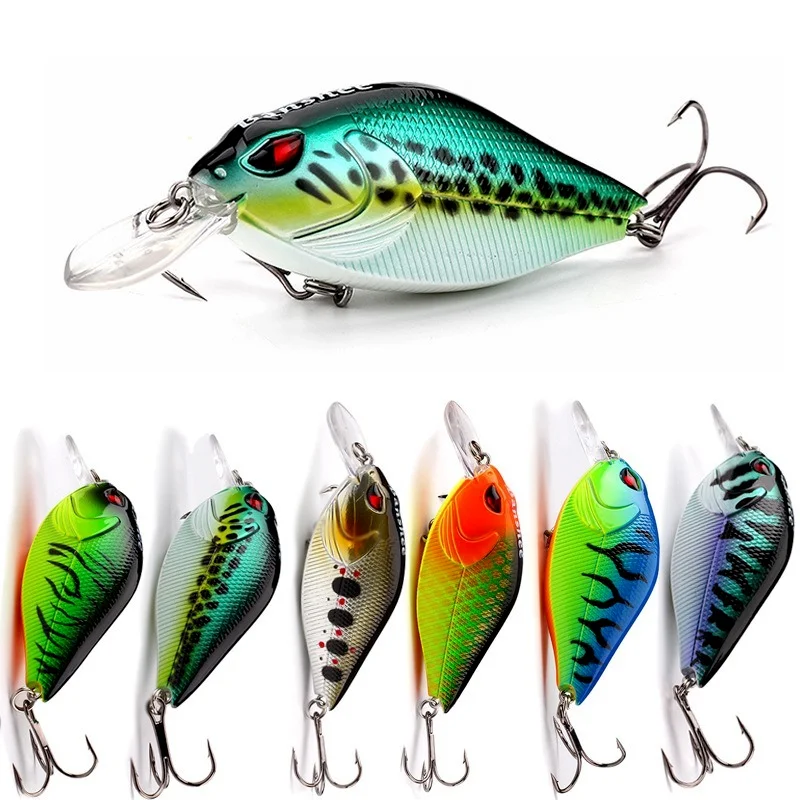 

Rock little fat guy fake bait floating water road sub simulation bait durable 3D fisheye sounding bait 6.8cm 15g