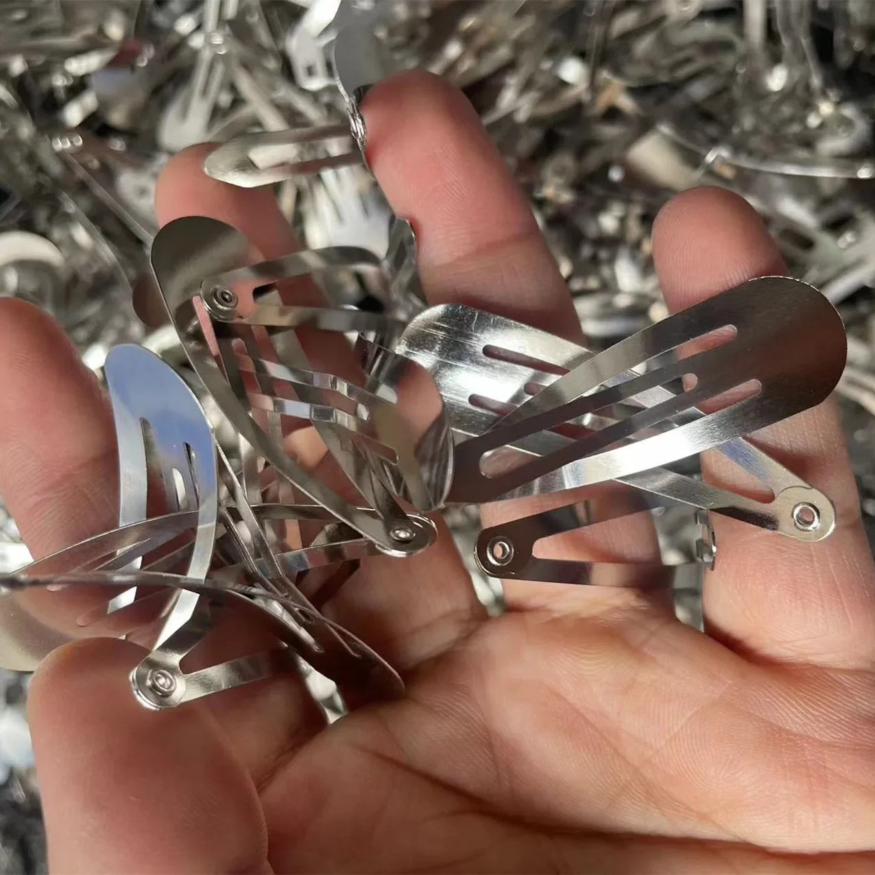 YK2 Серебряные заколки для волос металлические заколки-капельки зажим женщин и