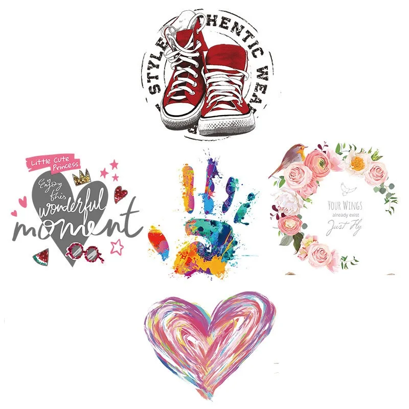 

Vinyl Heat Iron On Transfer For Clothing Iron On Transfers Hiking Sport Shoes Logo Patch Badge Stickers On Clothes Applique