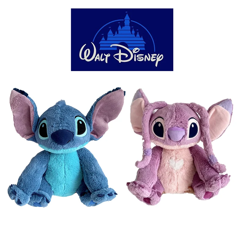 

Мягкая плюшевая кукла Disney Лило и Ститч, игрушка среднего размера 40 см, аниме персонаж Ститч и ангел, украшение для спальни, подарок на день ро...
