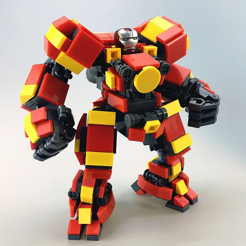 

13CM Mecha Fighting Warfare Soldier Robots Model Assembly Small Particle Building Blocks Educational Toys For Children Bricks