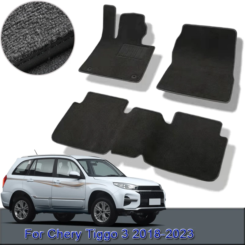 

Custom Car Floor Mats For Chery Tiggo 3 2018-2023 Waterproof Non-Slip Floor Mats Interior Carpets Rugs Foot Pads Car Accessories