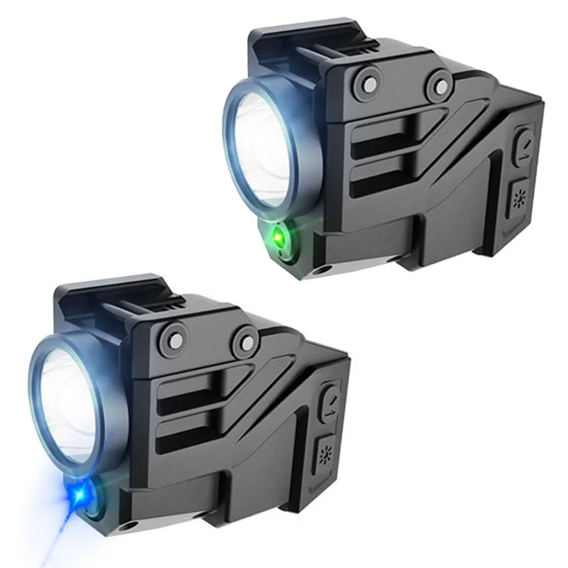 

Тактический охотничий светодиодный светильник для оружия, зеленый лазерный прицел 20 мм, планка Пикатинни, лм, вссветильник для пистолета G2C ...