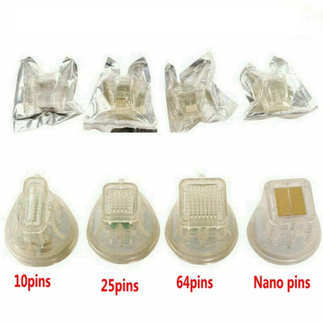 

Disposable Anti-Wrinkle Cartridge Needle Tattoo Beauty Fraction RF Microneedle 10 Needle 25 Needle 64 Needle Nano Microneedle