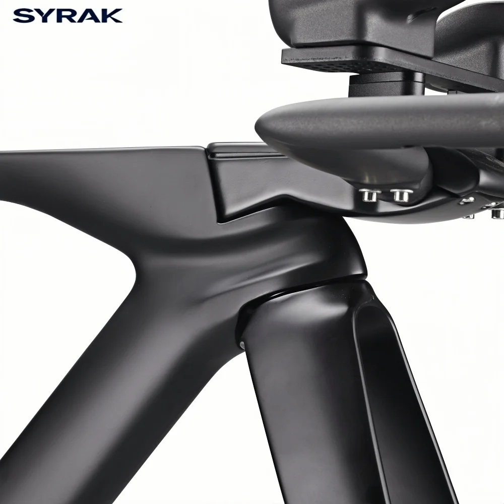 Фото SYRAK 2026 Новый T1100 Carbon TT Frame Велосипед для триатлона BB386 S M L Рама Дисковый тормоз Внутренний трос Time Trial Велосипедная рама №5