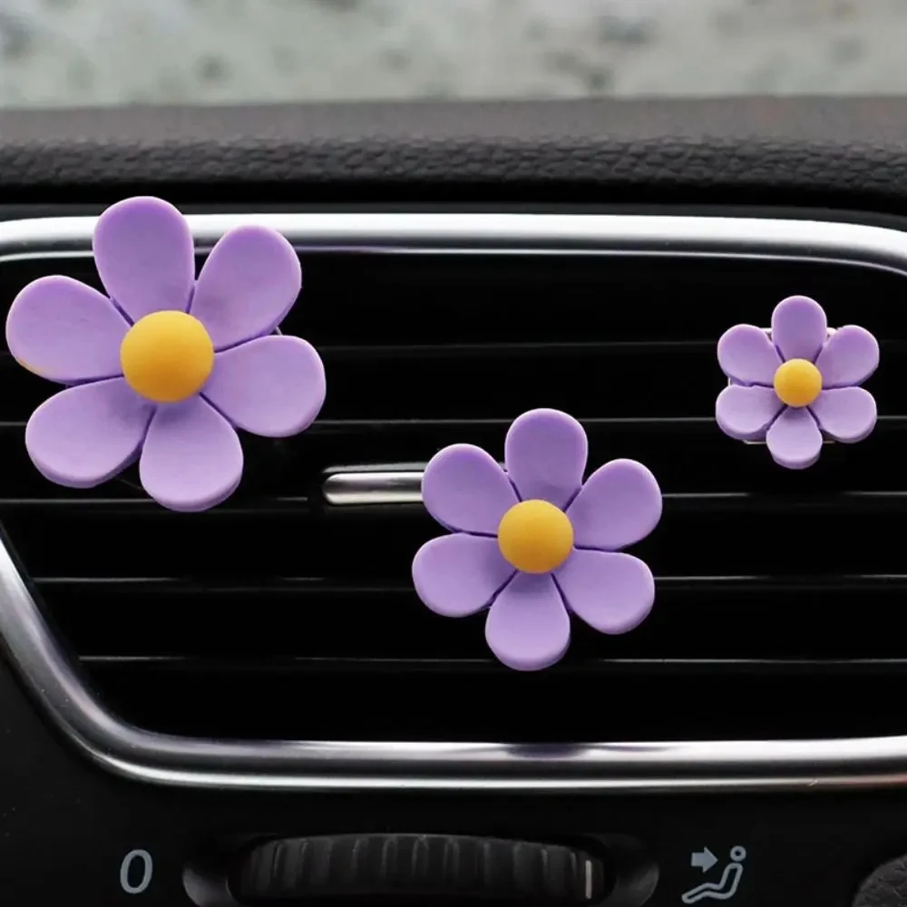 

3 шт./компл., автомобильные зажимы для парфюмерии, карамельный цветок, автомобильный освежитель воздуха, кондиционер, автомобильные аксессуары для благовоний